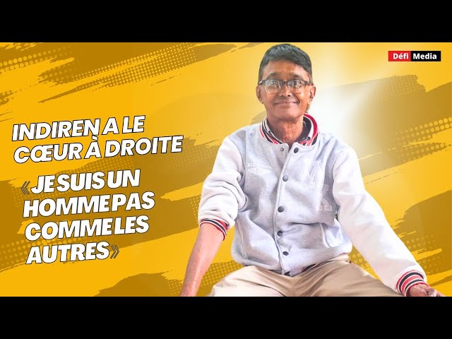 ⁣Indiren a le cœur à droite : «Je suis un homme pas comme les autres»