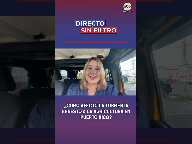 ⁣Directo y Sin Filtro: ¿Cómo afectó la tormenta Ernesto a la agricultura en Puerto Rico?