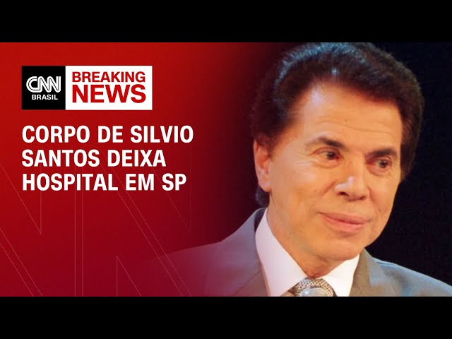 ⁣Corpo de Silvio Santos deixa hospital em SP | AGORA CNN