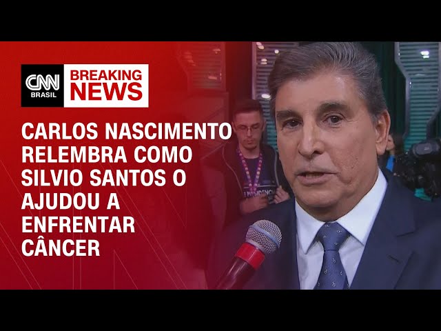 ⁣Carlos Nascimento relembra como Silvio Santos o ajudou a enfrentar câncer | AGORA CNN