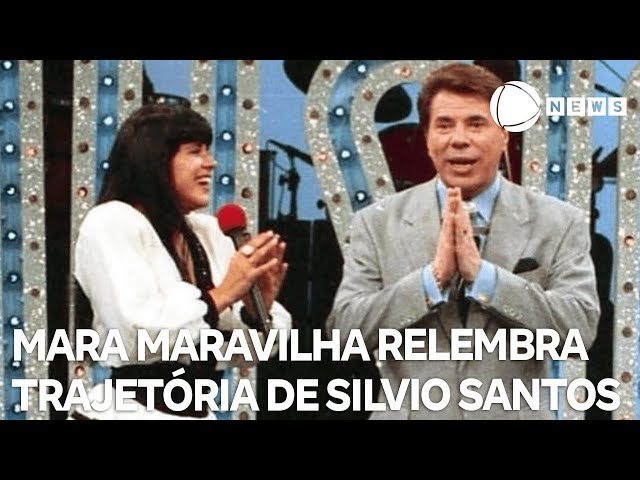 ⁣Mara Maravilha se emociona ao lembrar de Silvio Santos