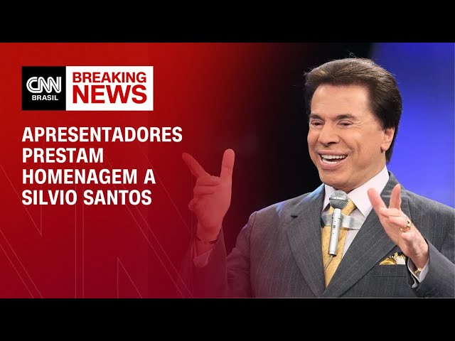 Apresentadores prestam homenagem a Silvio Santos | AGORA CNN