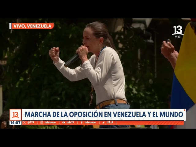 María Corina Machado en protesta contra Maduro: "No vamos a dejar las calles"