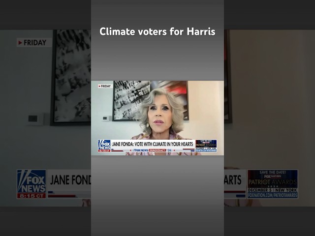 ⁣Jane Fonda makes a plea to young voters: ‘Vote with climate in their hearts’ #shorts