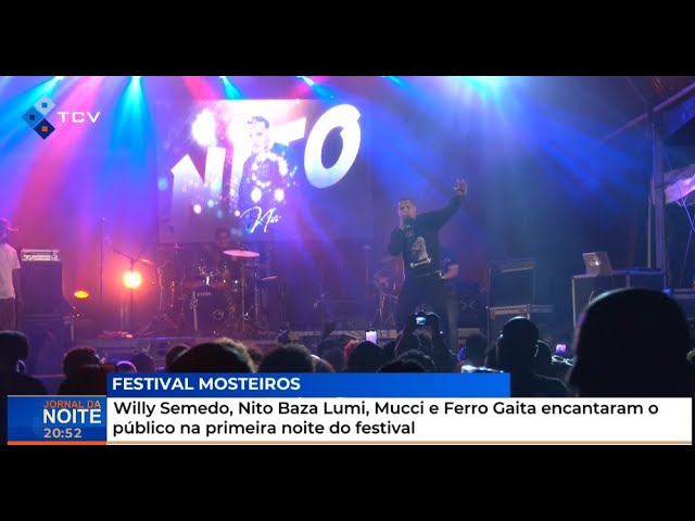 ⁣Willy Semedo, Nito Baza Lumi, Mucci e Ferro Gaita encantaram o público na primeira noite do festival