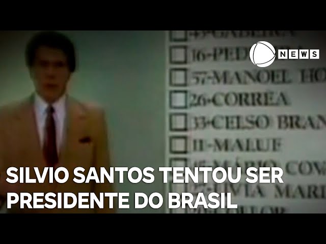 Silvio Santos tentou ser presidente, mas foi impugnado pelo TSE