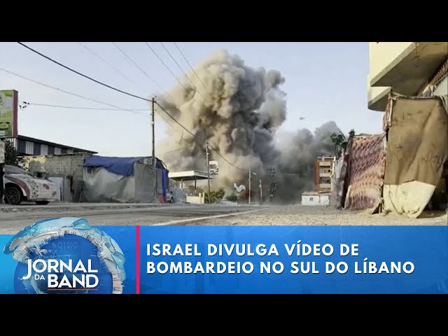 Vídeo de ataque do Hezbollah é divulgado por Israel | Jornal da Band