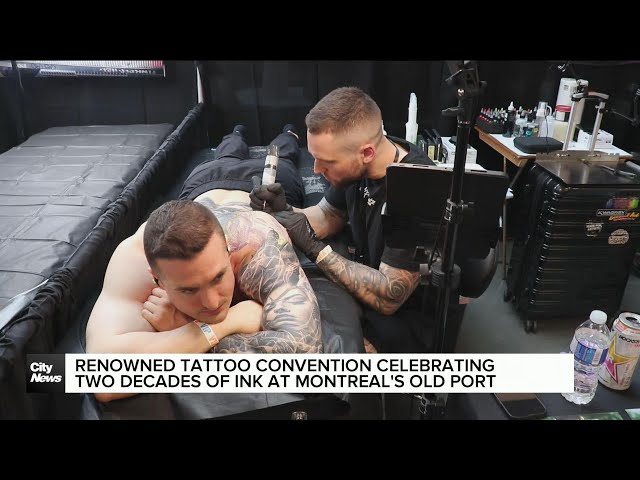 ⁣Tattoo convention in Montreal celebrating two decades of ink