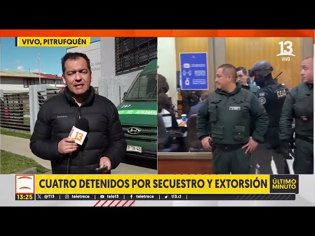 Cuatro detenidos por secuestro y extorsión en La Araucanía