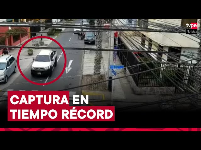 ⁣San Miguel: rápido accionar de serenos frustra robo de camioneta