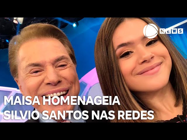 ⁣Maisa homenageia Silvio Santos nas redes sociais