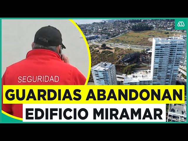 Guardias abandonan edificios con socavones en Reñaca