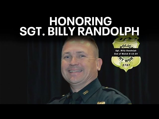 ⁣Fort Worth Sgt. Billy Randolph remembered at funeral service