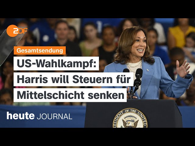 ⁣heute journal vom 17.08.2024, Harris Wirtschaftsideen, Waldbrände in Türkei, CSD in Leipzig