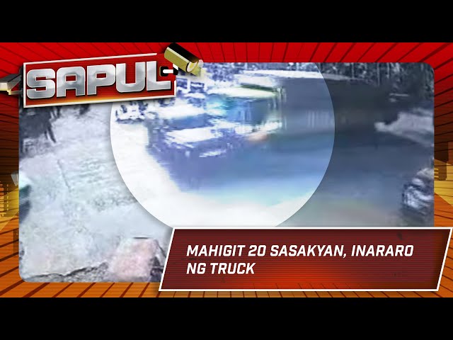 ⁣Sapul: Mahigit 20 sasakyan inararo ng truck