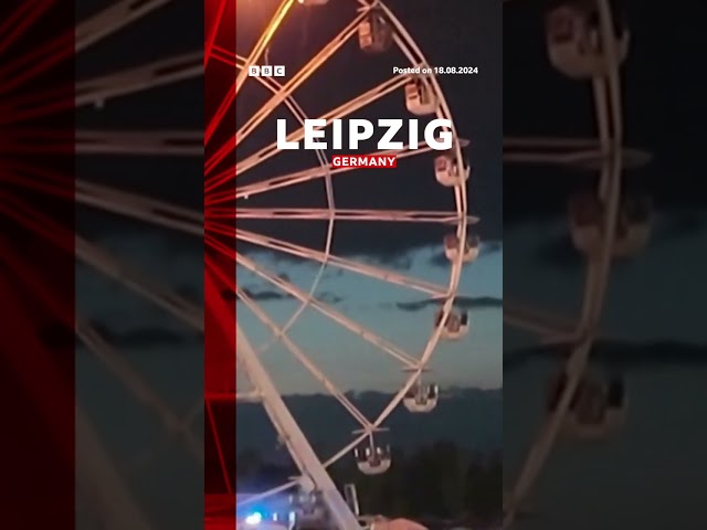 ⁣The ferris wheel caught fire late Saturday at Leipzig's Highfield Festival. #Germany #BBCNews