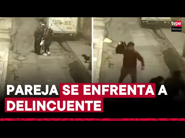 SJL: Esposos se enfrentan a delincuente armado para impedir asalto pero uno de ellos termina en UCI