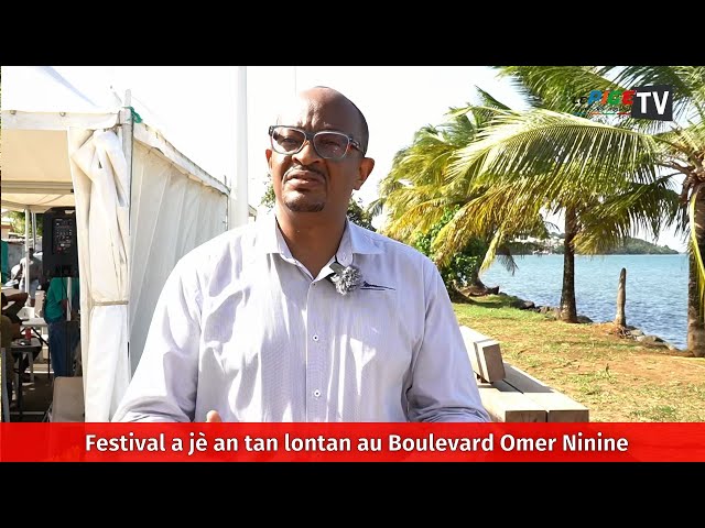 Festival a jè an tan lotan an Boulevard Omer Ninine