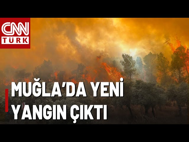 Muğla Yatağan'daki Yangın Giderek Büyüyor! CNN TÜRK Yangın Bölgesinden Aktardı!