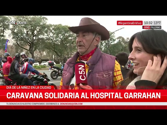 ⁣CARAVANA SOLIDARIA al HOSPITAL GARRAHAN