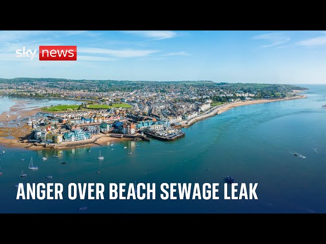 ⁣Holidays ruined as sewage from South West Water leaks onto Exmouth beach