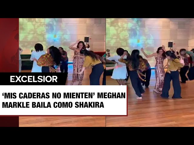 ⁣‘Mis caderas no mienten’ Meghan Markle baila como Shakira durante su visita a Colombia