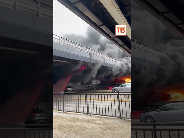 Incendio se registra en salida del Metro Escuela Militar