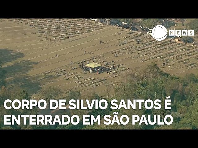 Corpo de Silvio Santos é enterrado em São Paulo