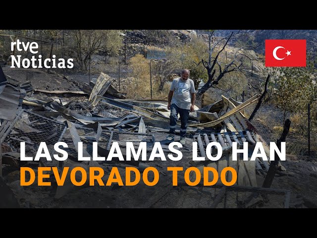 ⁣TURQUÍA: Varios INCENDIOS activos en la COSTA OESTE dejan al menos 4.000 EVACUADOS | RTVE Noticias