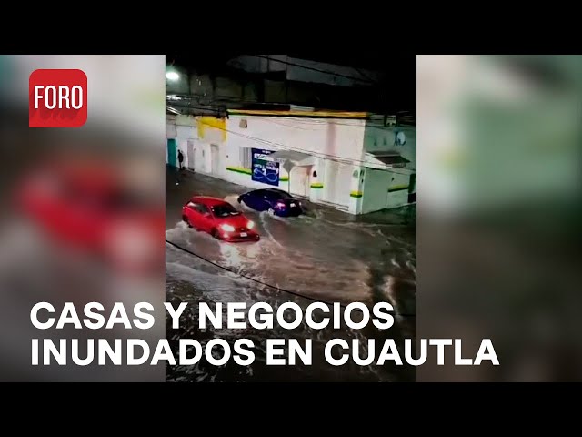 Lluvias en Cuautla causan inundaciones, caída de árboles y apagones - Las Noticias