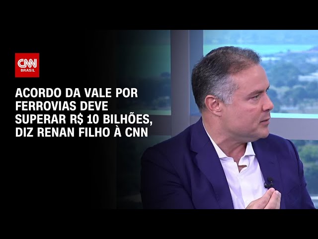 ⁣Acordo da Vale por ferrovias deve superar R$ 10 bilhões, diz Renan Filho à CNN | CNN ENTREVISTAS