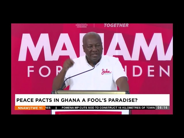 ⁣Peace pacts in Ghana a foo's paradise? - Nnawotwe Yi on Adom TV (17-08-24)