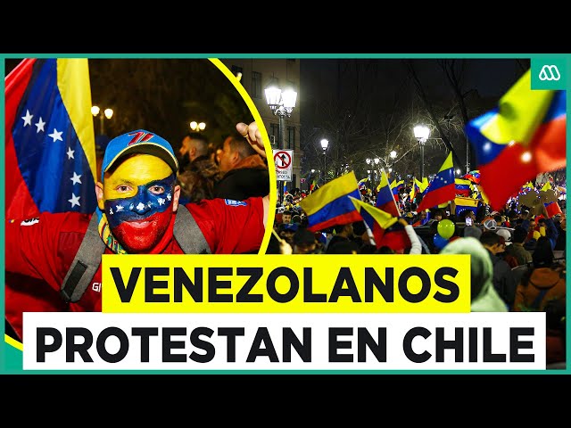 Venezolanos protestan en Parque Almagro contra Nicolás Maduro