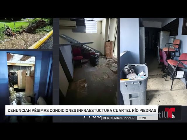 ⁣Denuncian condiciones deplorables en cuartel estatal de Río Piedras