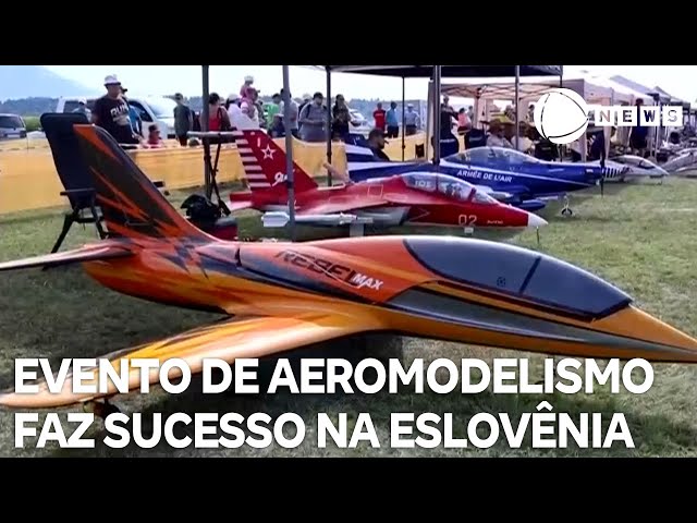 Evento de aeromodelismo faz sucesso na Eslovênia