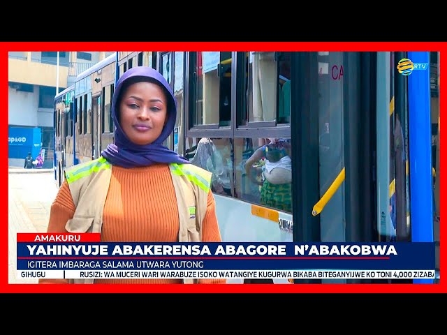 ⁣Umukobwa Nyirambarushima Salama utwara bisi nini aratinyura bagenzi be