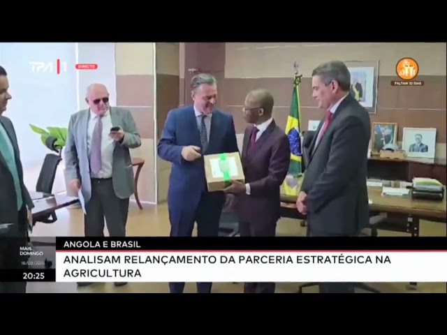 ⁣Angola e Brasil - analisam relançamento da parceria estratégica na agricultura