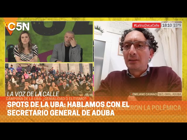 ⁣La UBA lanzó un spot contra el RECORTE de FONDOS: hablamos con EMILIANO CAGNACI