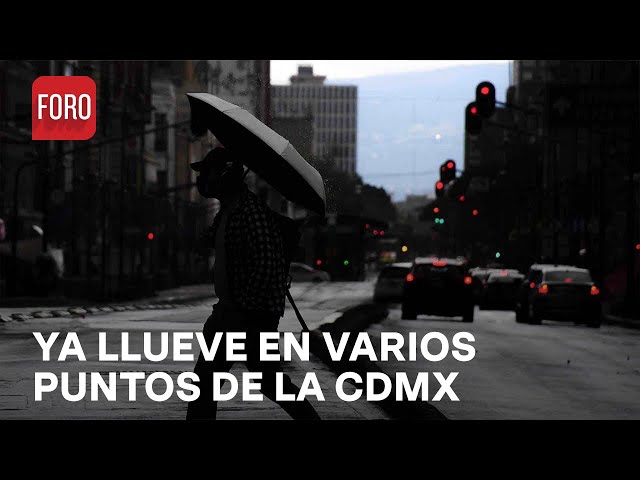 Comienza a llover en varios puntos de la CDMX - Las Noticias