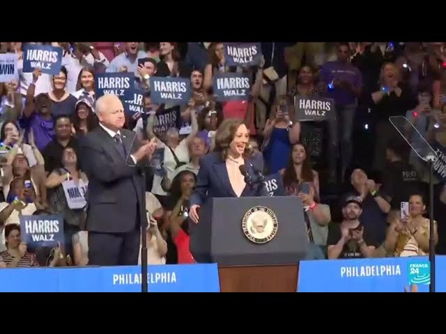 États-Unis : Kamala Harris en campagne en Pennsylvanie avant la convention démocrate • FRANCE 24