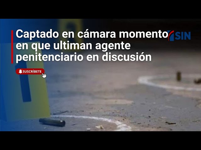 ⁣Captado en cámara momento en que ultiman agente penitenciario en discusión en SFM