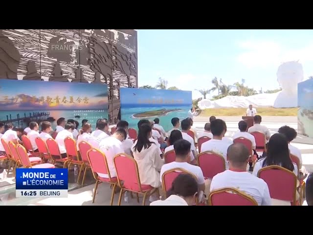 ⁣Sansha accueille un camp d'été en bord de mer pour les jeunes poètes