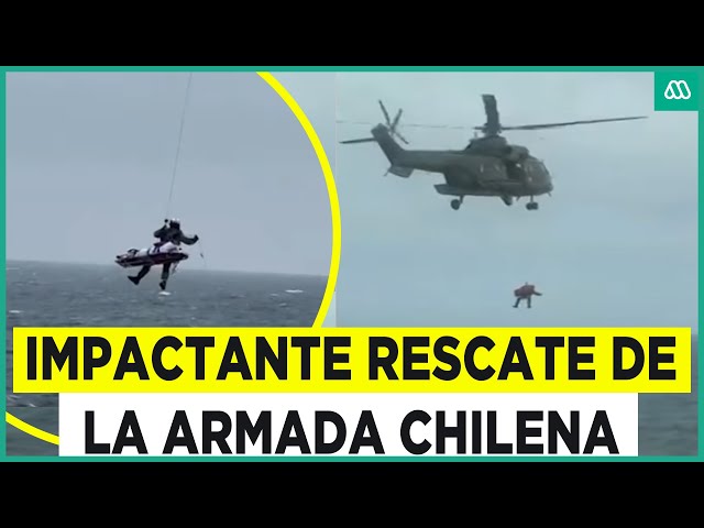 ⁣El cinematográfico rescate de la Armada en Altamar: Evacuaron tripulante eh helicóptero