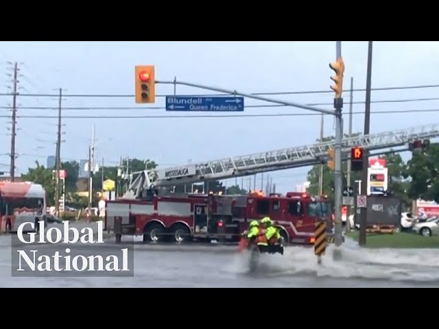 ⁣Global National: Aug. 18, 2024 | GTA hit with record rainfall, tornado touches down in Ayr