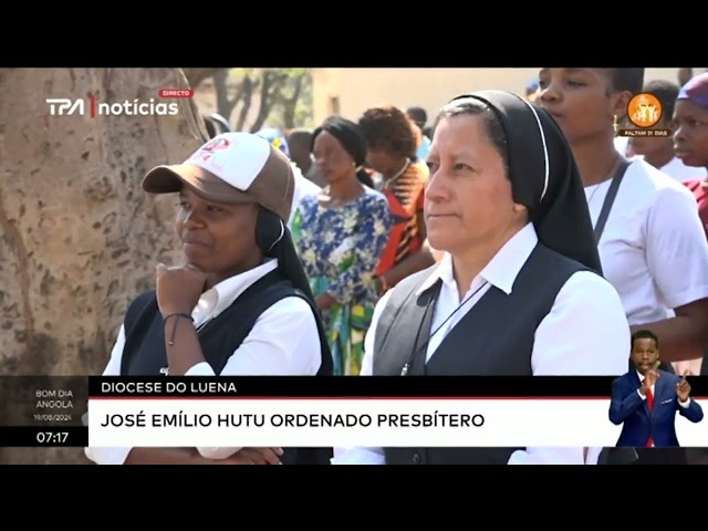 Diocese do Luena - José Emílio Hutu ordenado presbítero