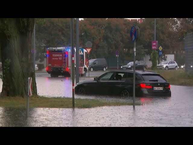 ⁣Autriche : des pluies torrentielles dans les régions alpines, une partie de Vienne sous l'eau