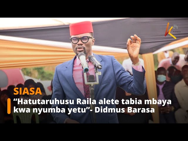 ⁣“Hatutakubali  Raila atongoze mama mzee akienda bedroom.” -Didmus Barasa