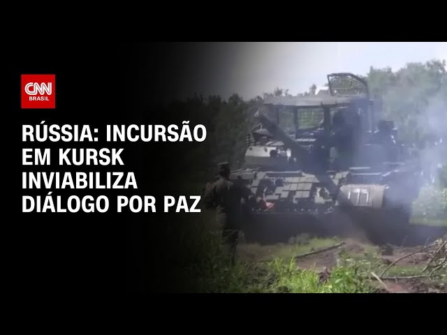 Rússia: Incursão em Kursk inviabiliza diálogo por paz | LIVE CNN