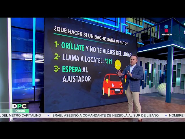 ⁣¿Qué hacer si un bache daña mi auto?