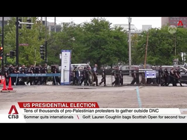 Tens of thousands of protesters expected in Chicago as Democratic National Convention kicks off